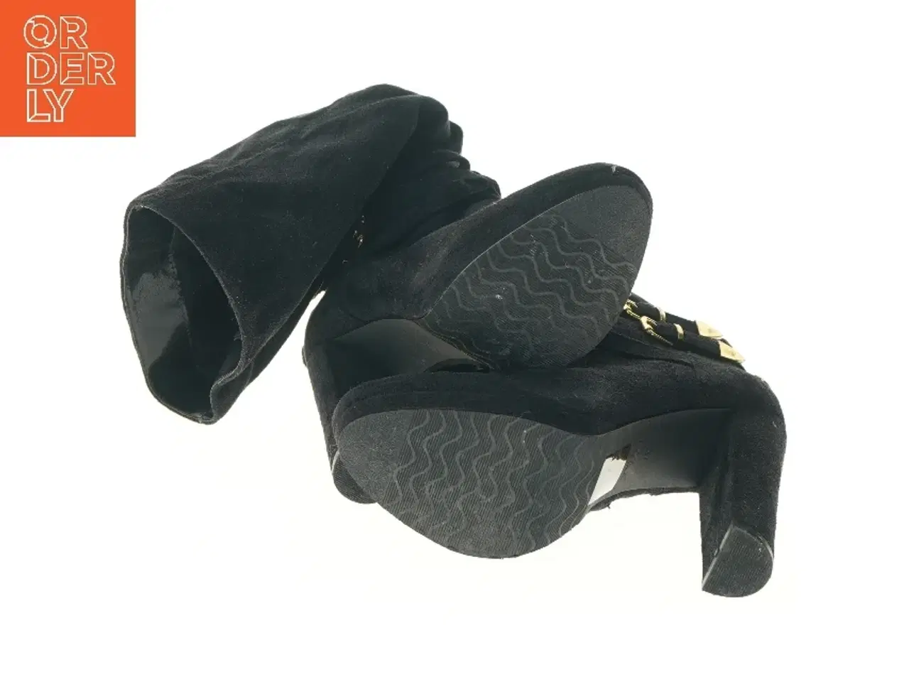 Billede 3 - Sort støvler med hæl fra Blink (str. 37 )