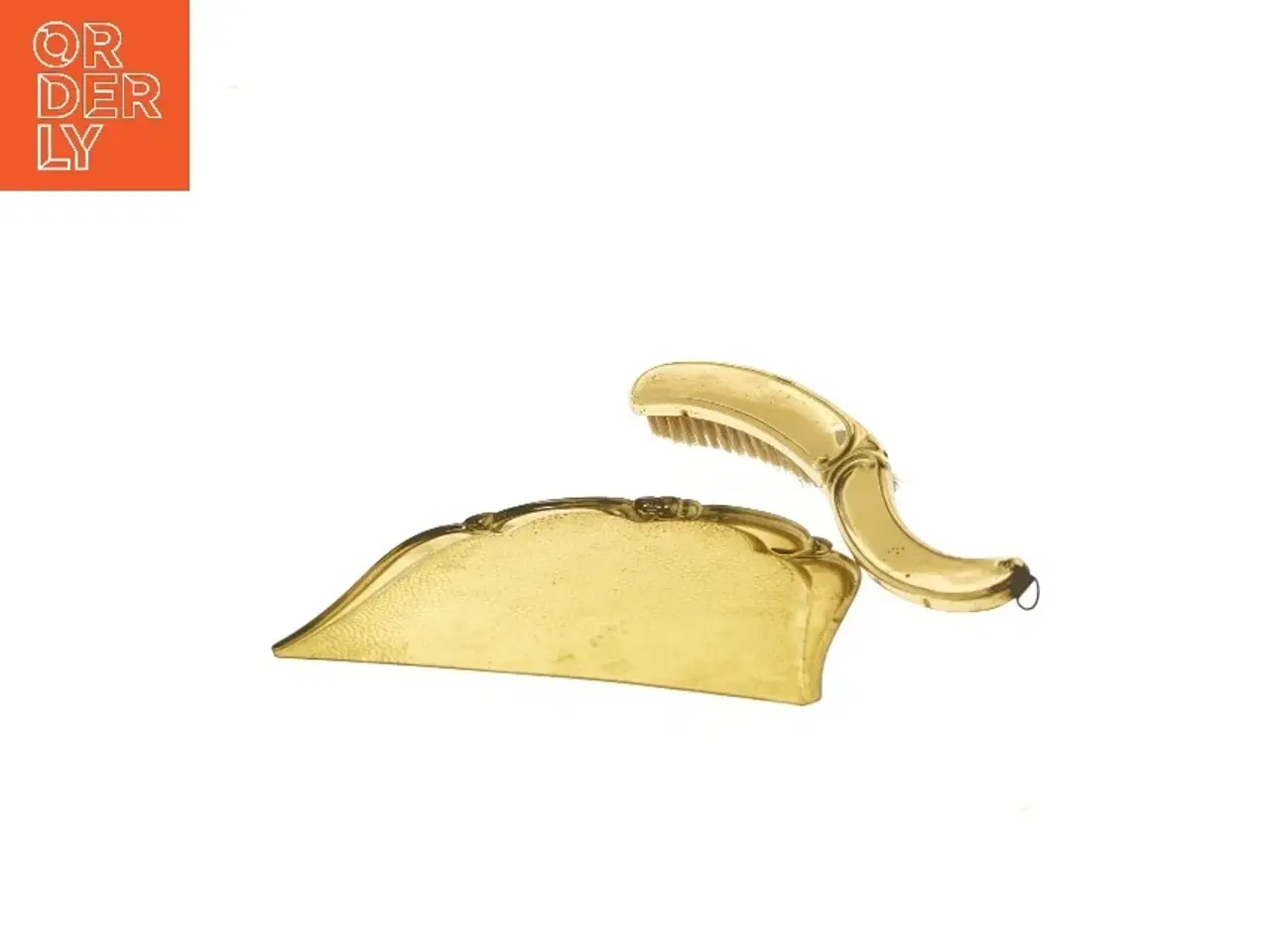 Billede 4 - Fejebakke og kost (str. 15x19,5 og 24,5 cm)