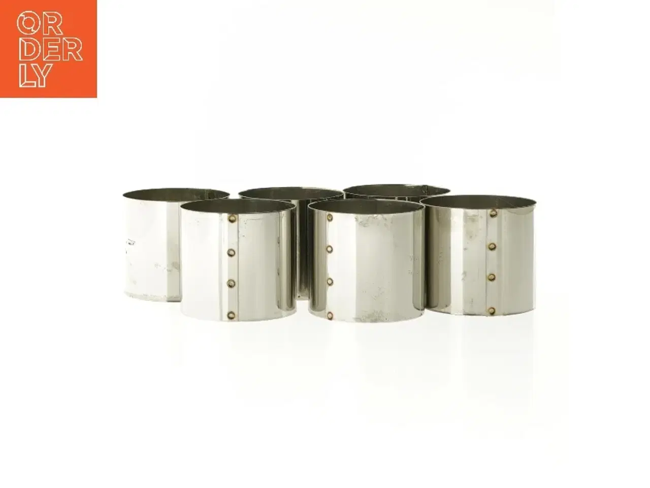 Billede 1 - Stålringe til anretning af bl.a forretter /kartofler(str. Ø 6,5 cm)