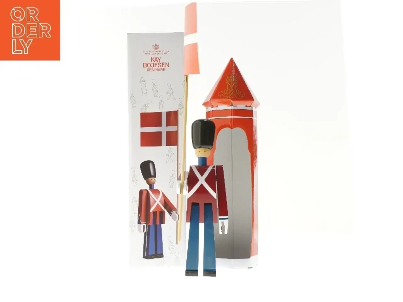 Billede 1 - Kay Bojesen garderfigur med dansk flag fra Kay Bojesen (str. 22 cm)