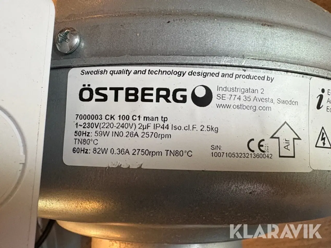 Billede 5 - Kanalventilatorer Östberg CK AC/EC