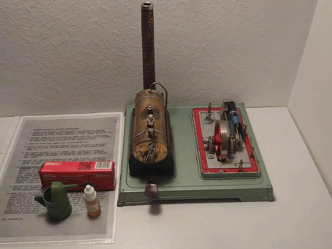 Billede 1 - Fleischmann dampmaskine m. tabs, olie, tragt mm.