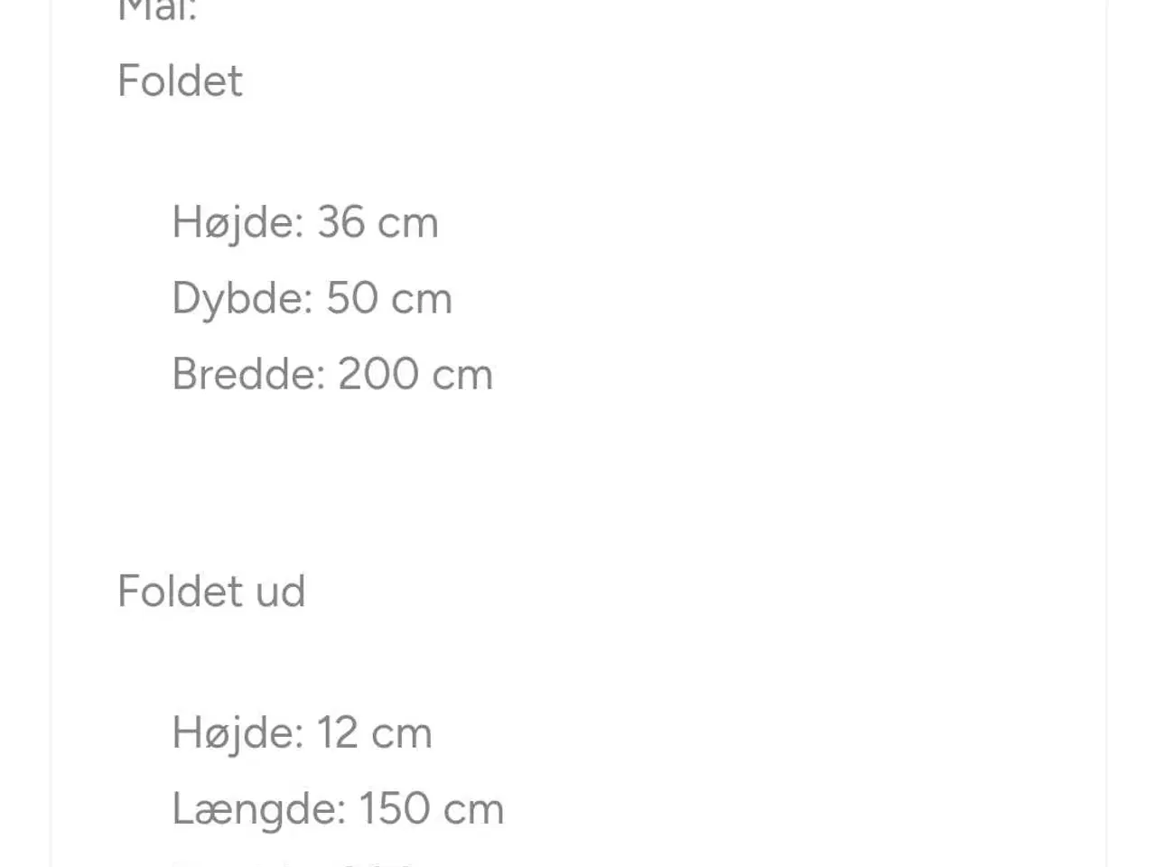 Billede 5 - "Udendørs" madras