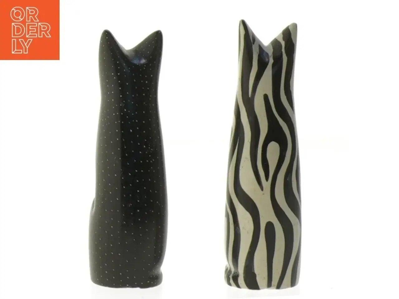 Billede 2 - Keramiske kattefigurer (str. 10,5 cm)