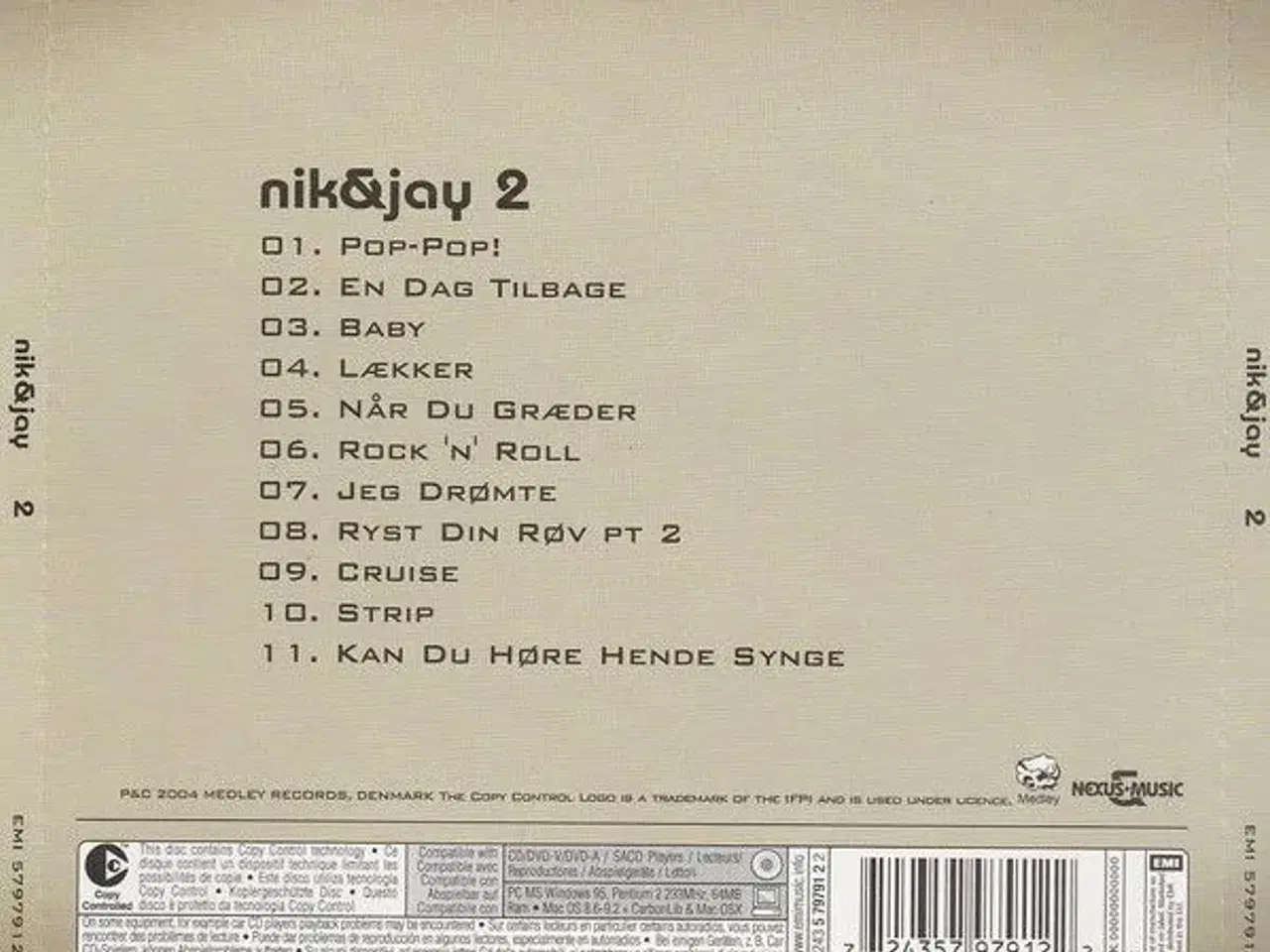Billede 2 - 2 x NIK & JAY cd albums
