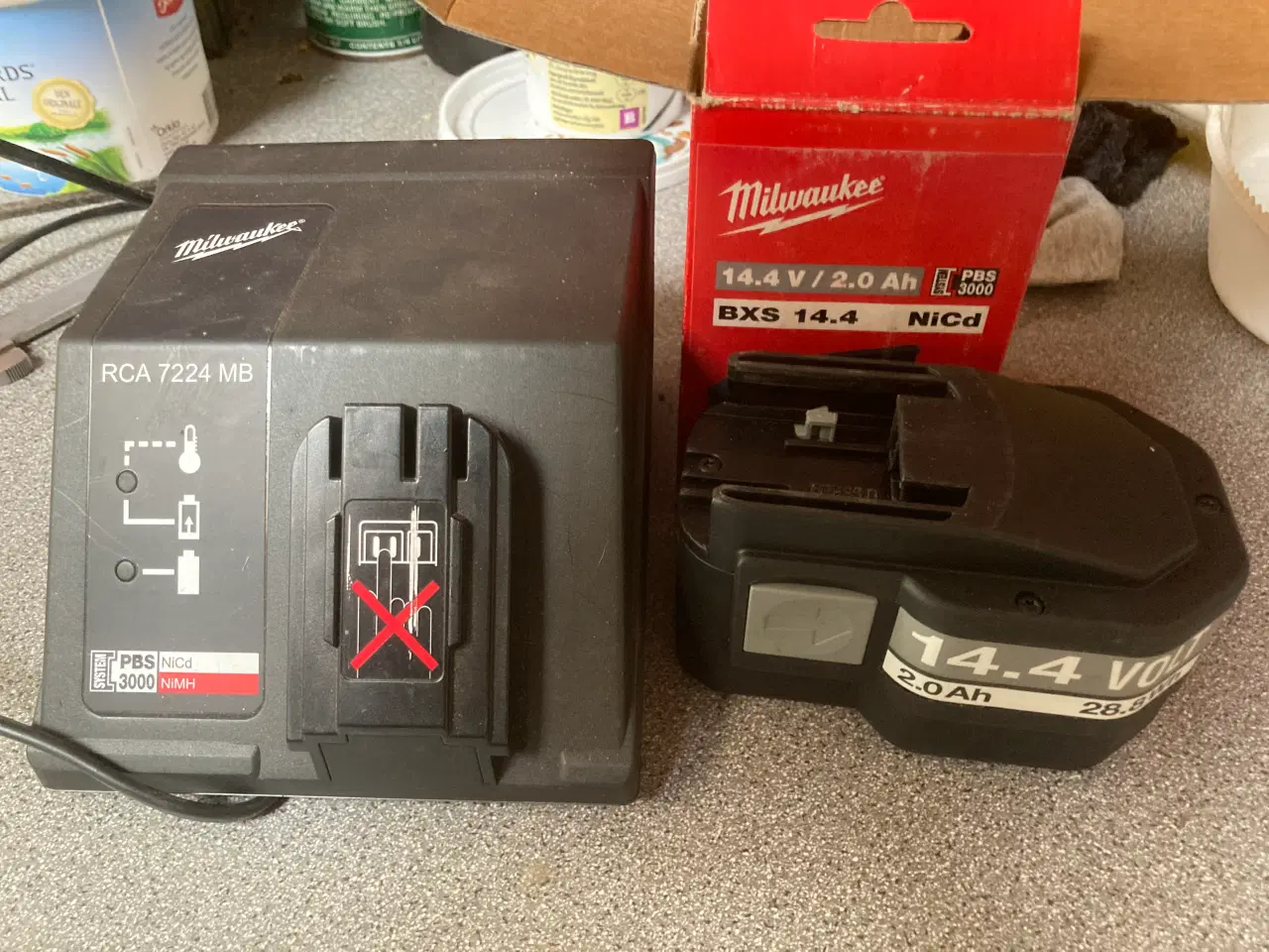 Billede 1 - Milwaukee batteri oglader
