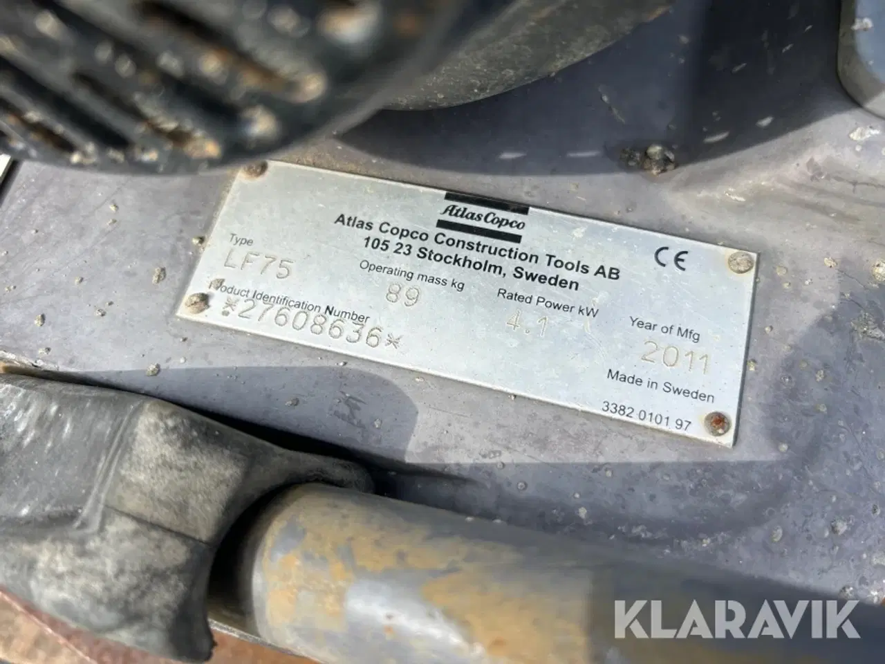 Billede 5 - Pladevibrator Atlas Copco LF 75
