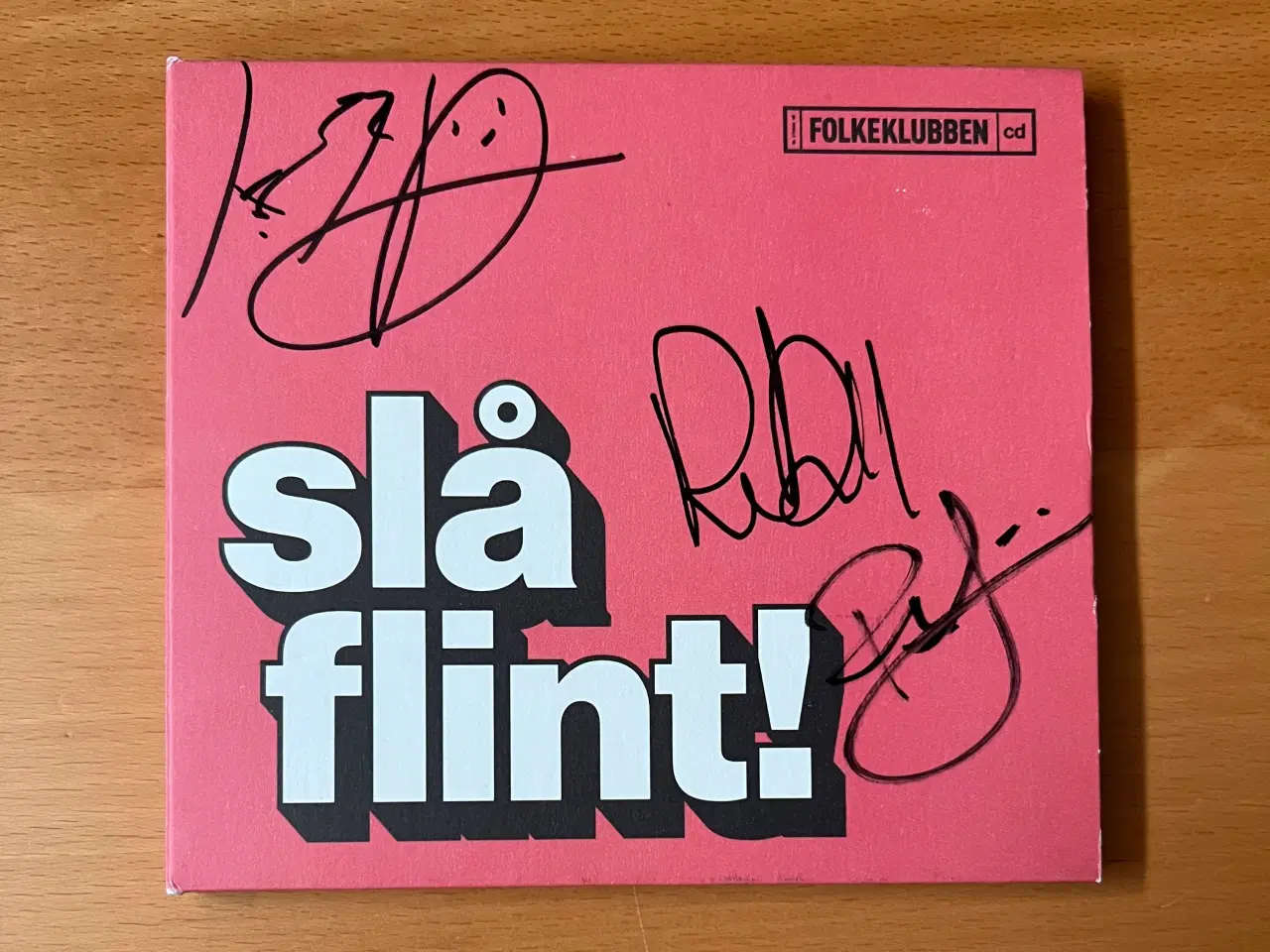 Billede 1 - Folkeklubben - Slå flint - signeret