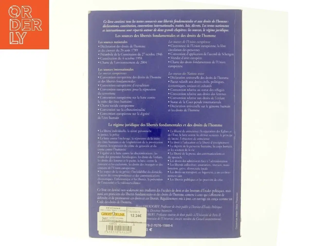 Billede 3 - Libertés fondamentales et droits de l´homme