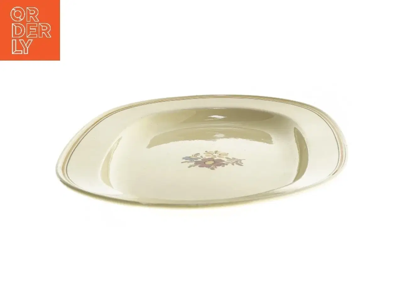 Billede 3 - Oval serveringsfad med blomstermotiv fra Villeroy & Boch (str. 37x24 cm)