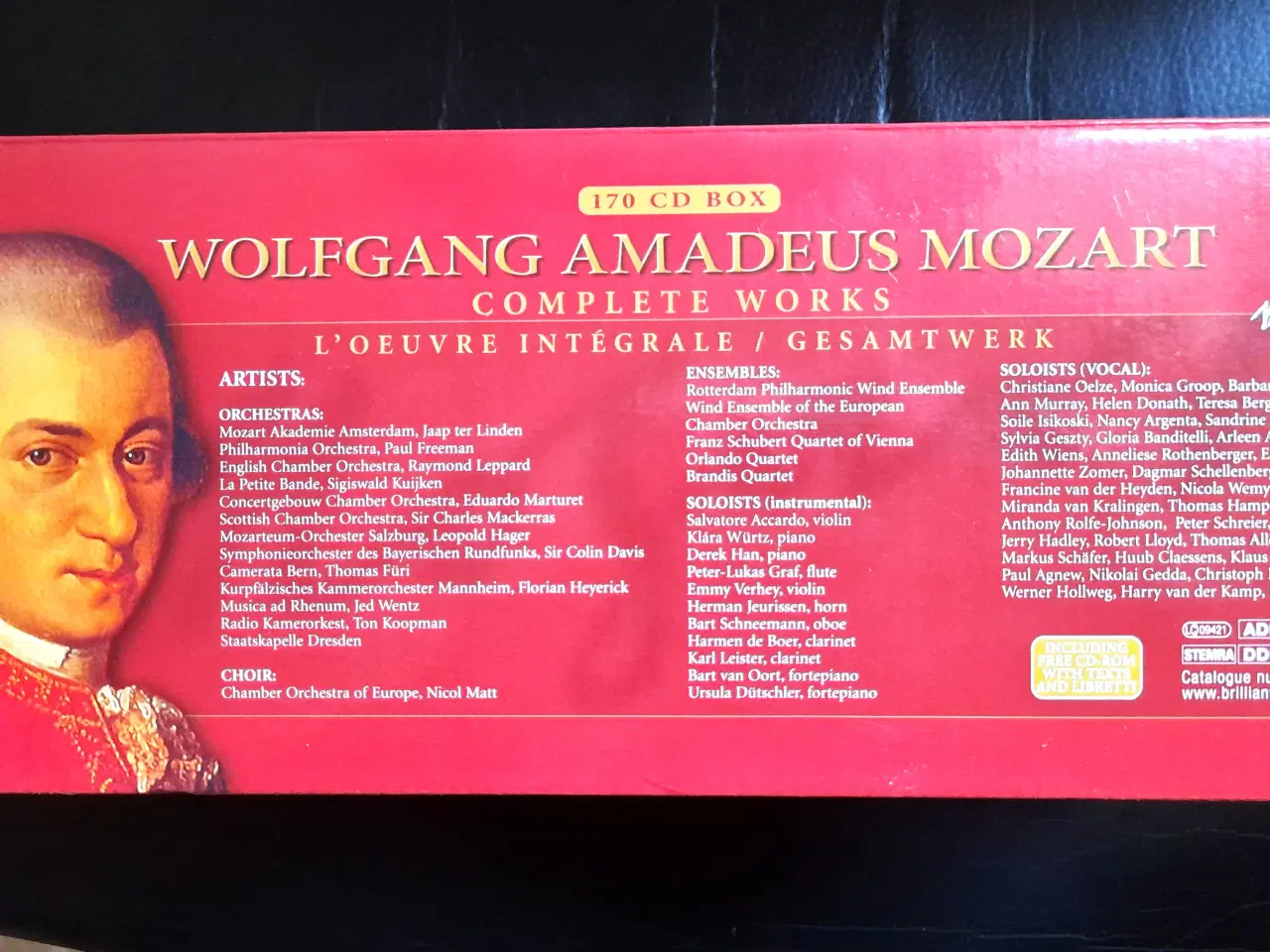 Billede 3 - WOLFGANG AMADEUS MOZART COMPLETE WORKS 170! CD BOX