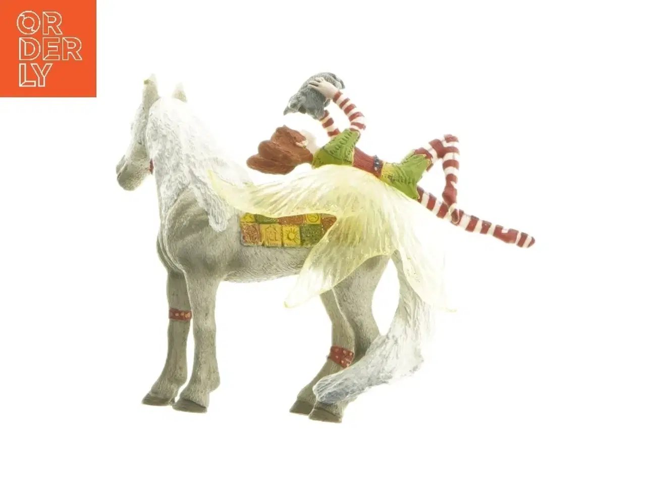 Billede 2 - Dekorativ figur af hest og pige fra Schleich (str. 12 cm)