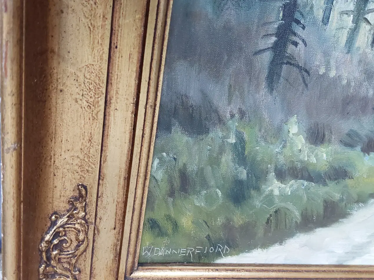 Billede 3 - WILLY DANNERFJORD - ( 1904 - 1961 ) oliemaleri