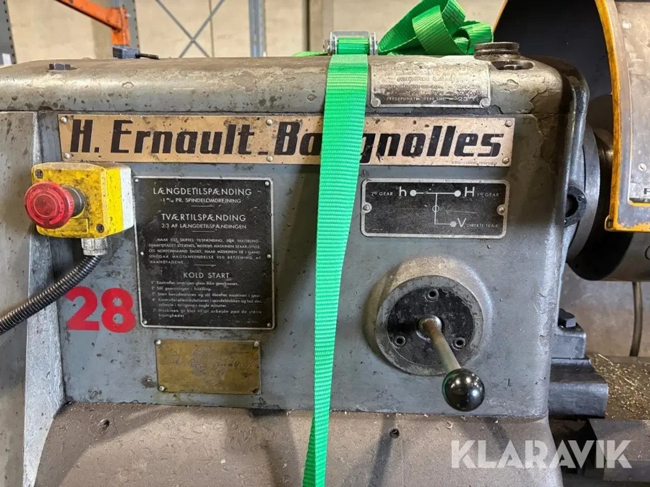 Billede 9 - Drejebænk H. Ernault Batignolles C 600