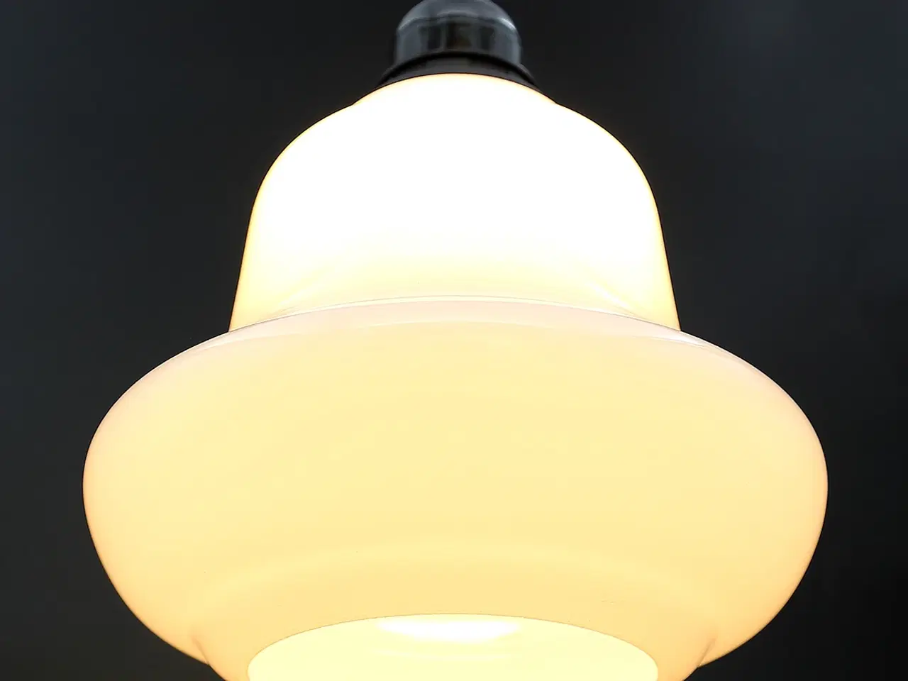 Billede 1 - Opal glasskærm fra 1950–60’erne genanvendt som pen