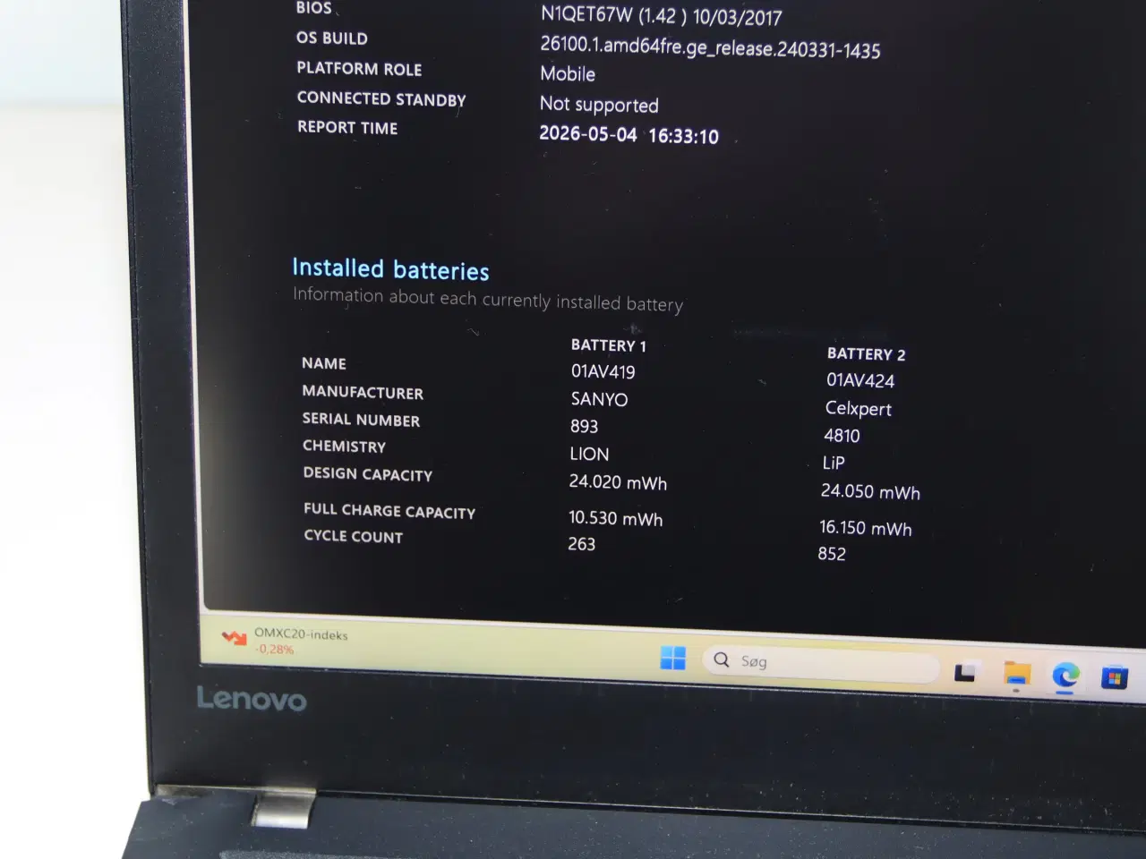 Billede 9 - Lenovo ThinkPad T470 - Core i5