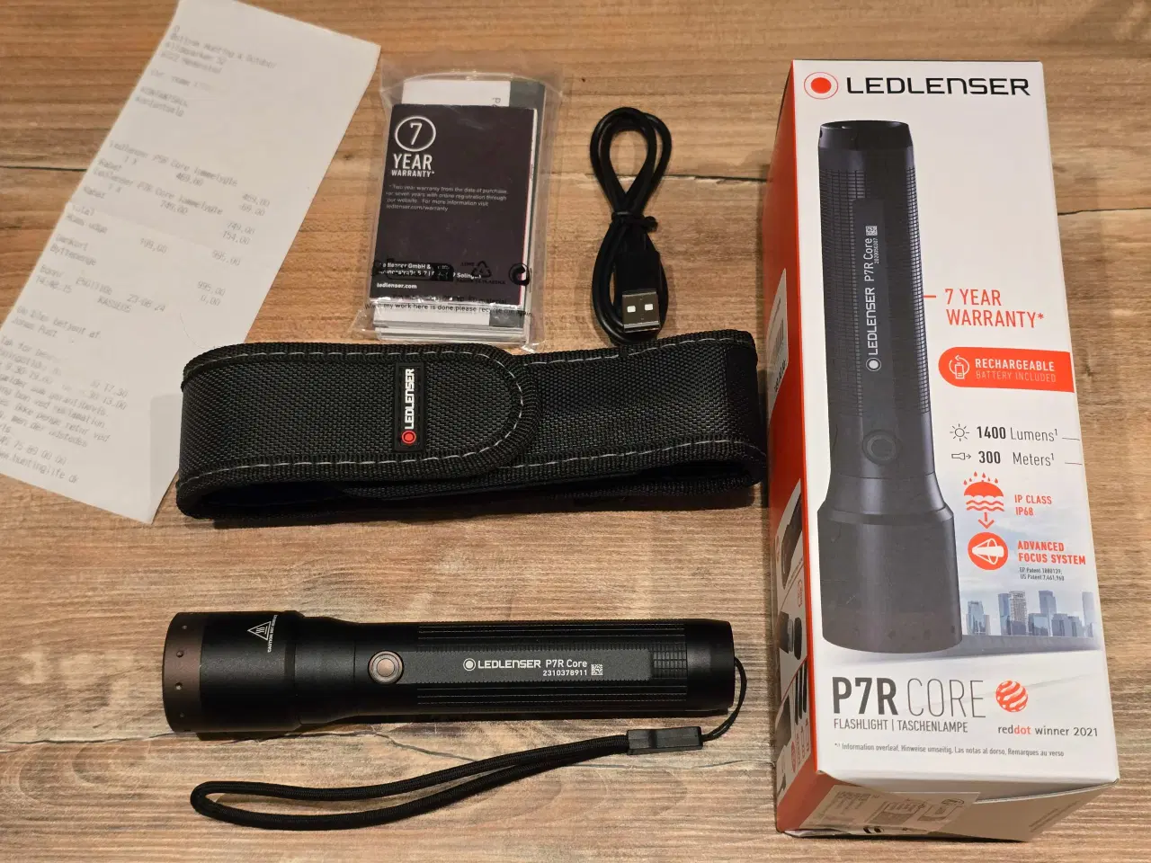 Billede 1 - Ledlenser P7R core genopladelig 