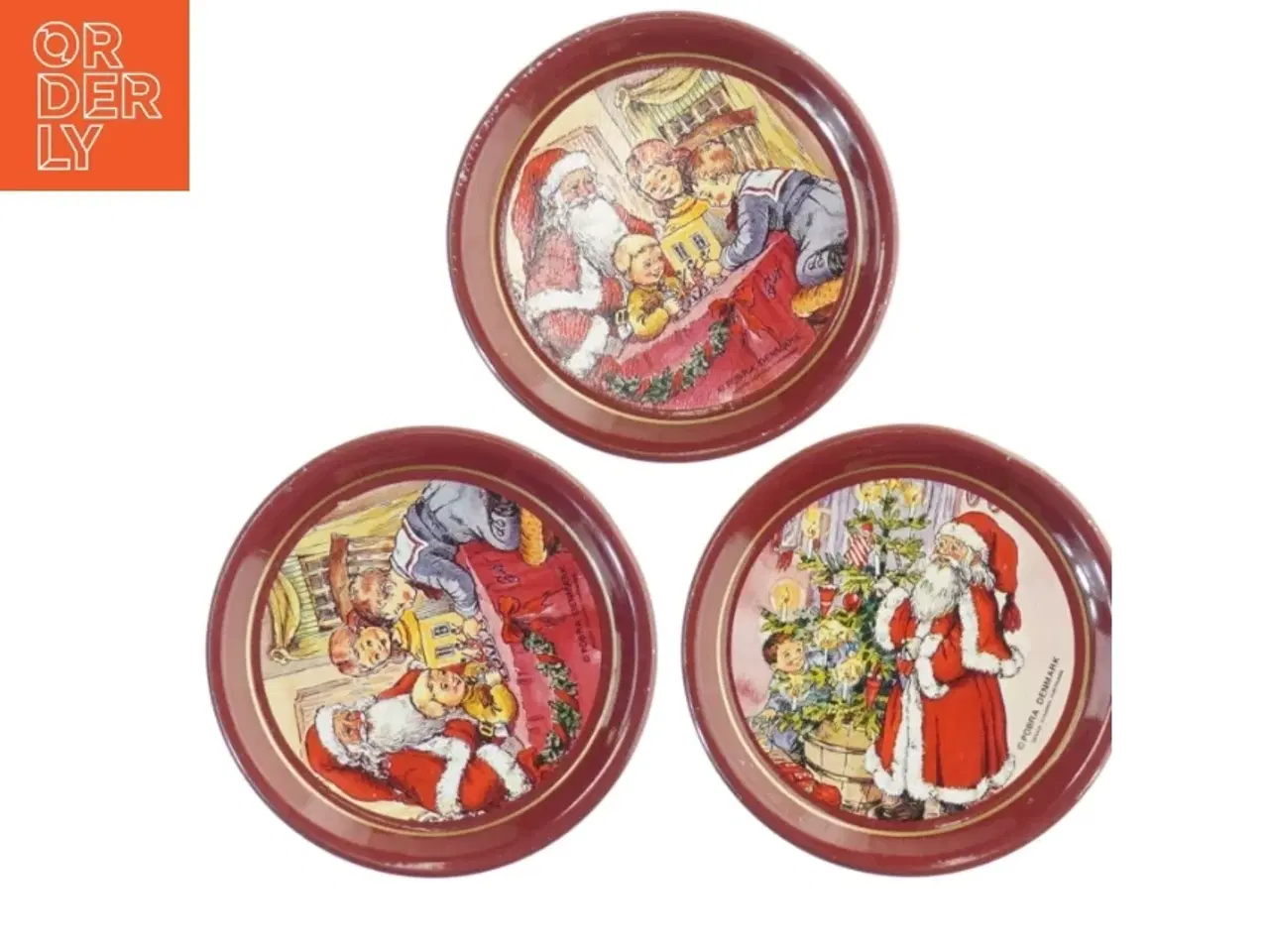 Billede 8 - Samling af dåser med juletema fra Pobra (str. 9,5x0,5 cm)