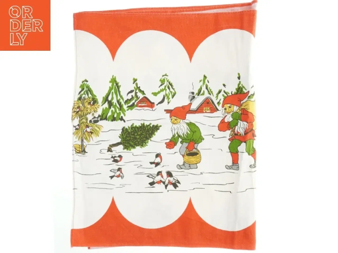 Billede 2 - juletekstil med nisser (str. 156x50 cm)