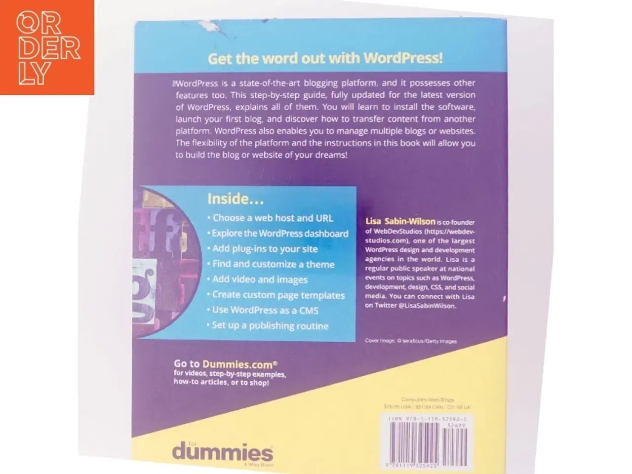 Billede 3 - &#39;WordPress for dummies&#39; af Lisa Sabin-Wilson (bog)