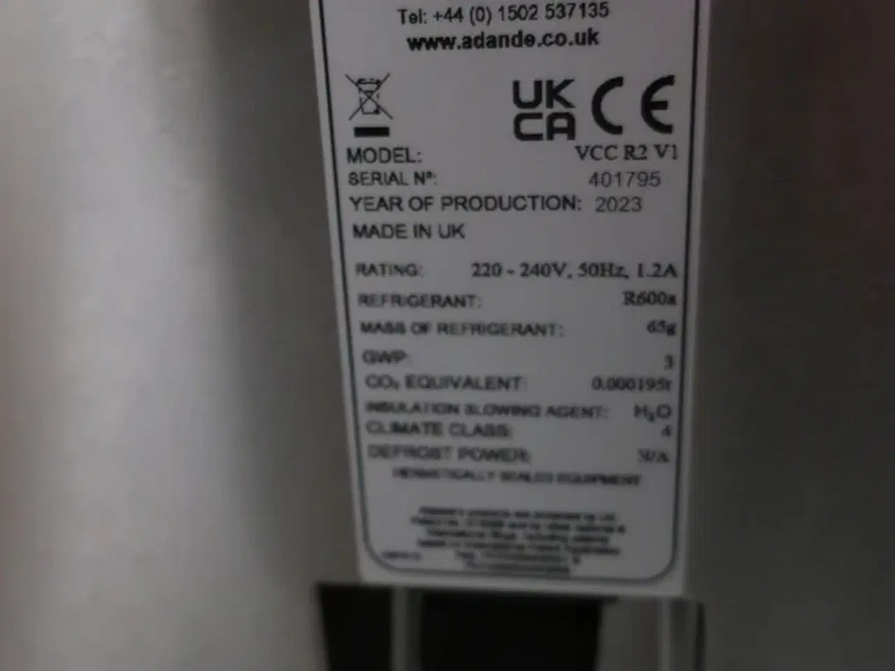 Billede 4 - Køleskuffemodul ADANDE VCC R2 V1
