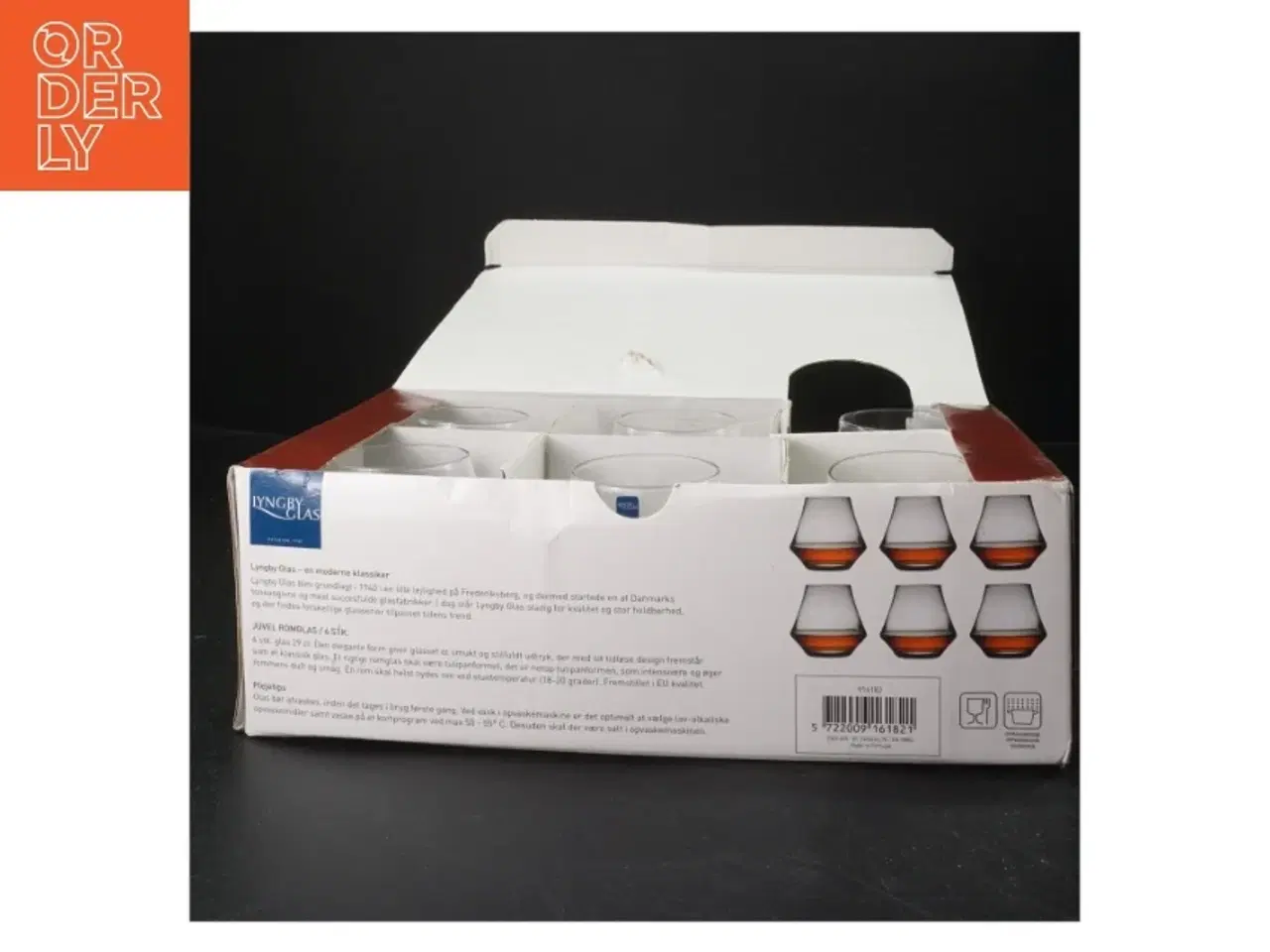 Billede 3 - Sæt af 6 romglas fra Lyngby Glas (str. Ø. 5,5 cm. længde. 9 cm)
