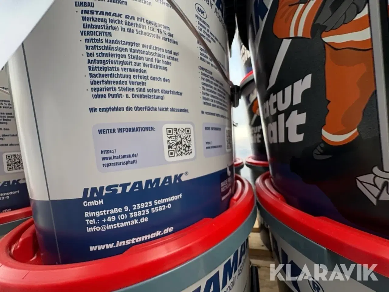 Billede 7 - Reparations asfalt Instamak 0/5mm 1 Palle med 24 spande