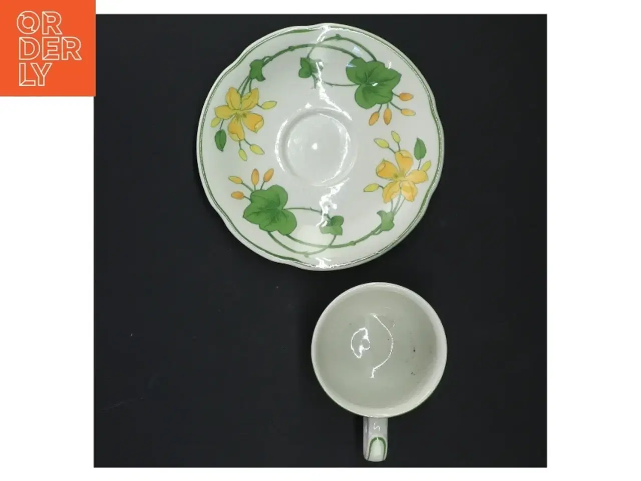 Billede 4 - Kaffekopper med blomsterdekoration fra Villeroy & Boch (str. Ø. 13,5 cm. h 6 cm ø. 7 cm)