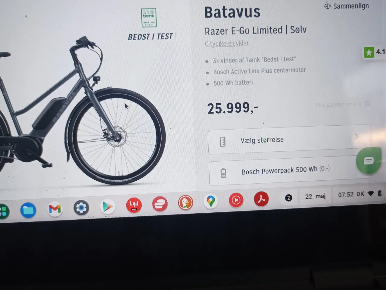 Billede 2 - Batavus Elcykel med Bosch Centermotor