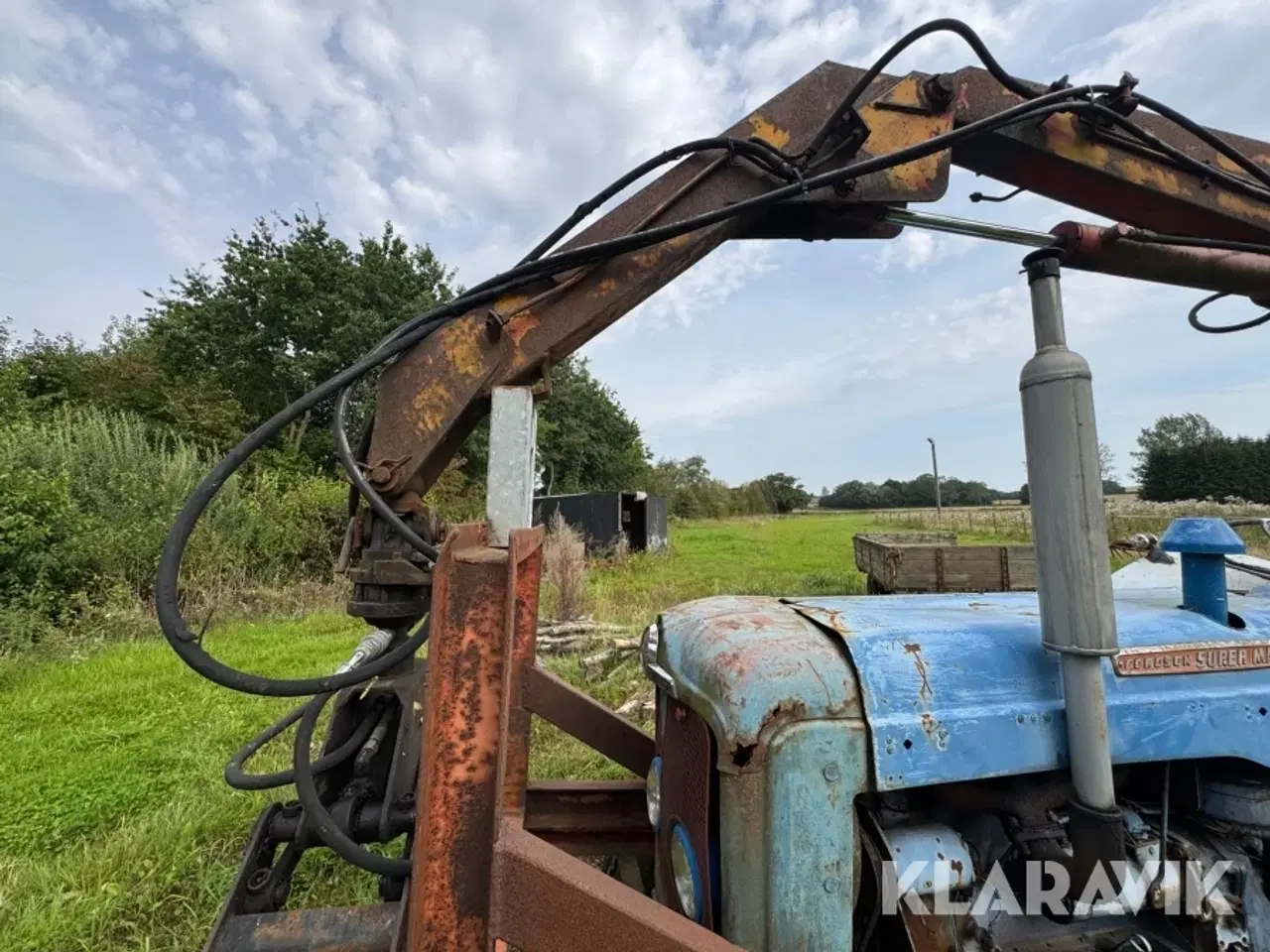 Billede 10 - Traktor Fordson Super Major med kran