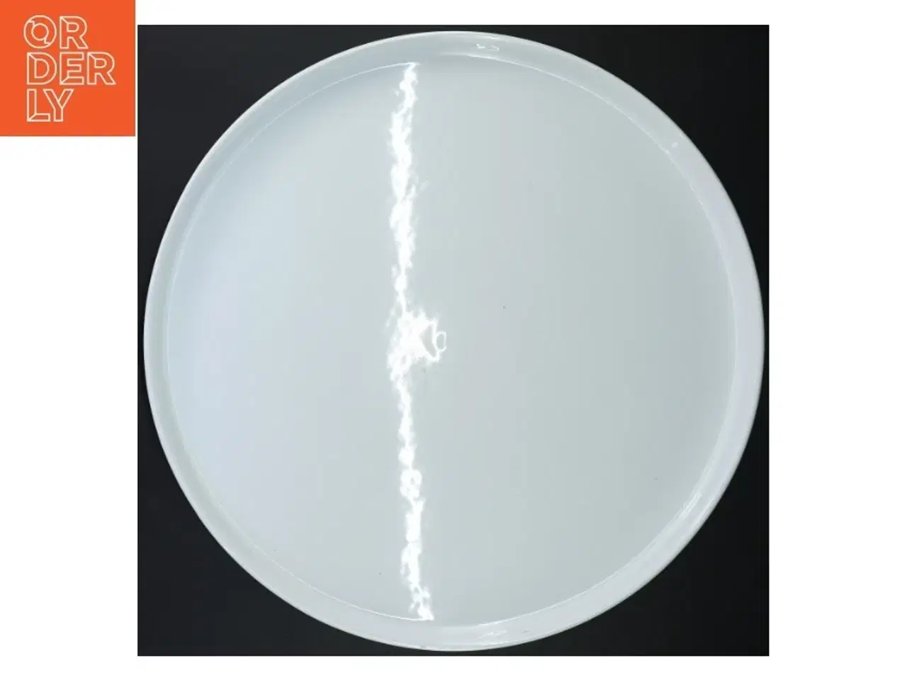 Billede 1 - Stor rund hvid kage/tapastallerken fra IKEA (str. Ø 37 cm)