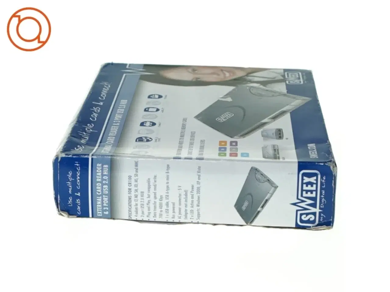 Billede 8 - External card reader and 3 port usb 2 hub fra Stweex (str. 10 x 7 cm)