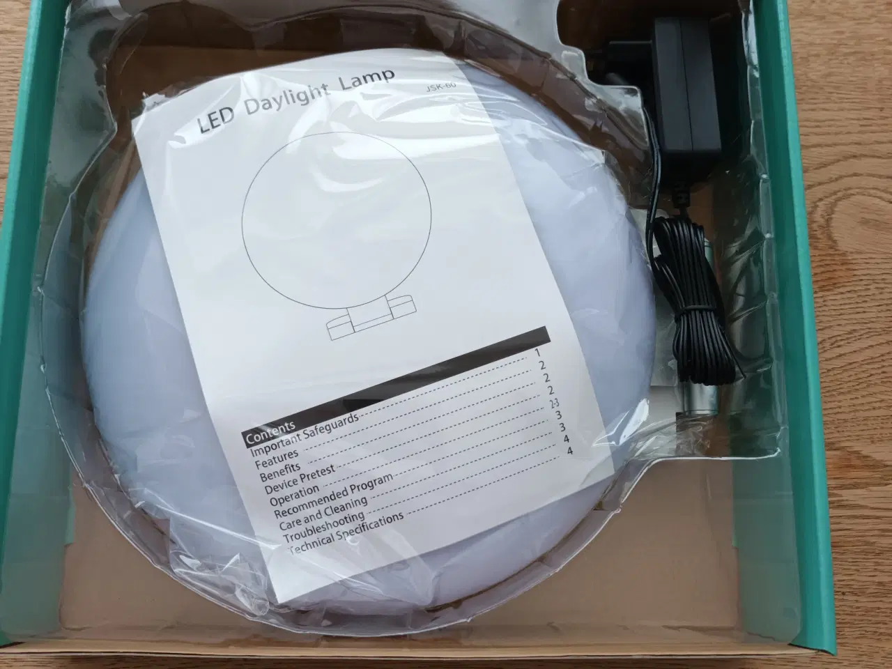 Billede 3 - Lys-terapi lampe, JSK-60, for øget mental sundhed.