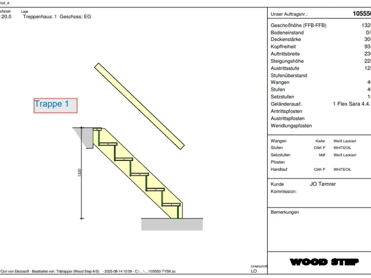 Billede 3 - 2 Stk Niveautrapper - fejlmålstrappe.