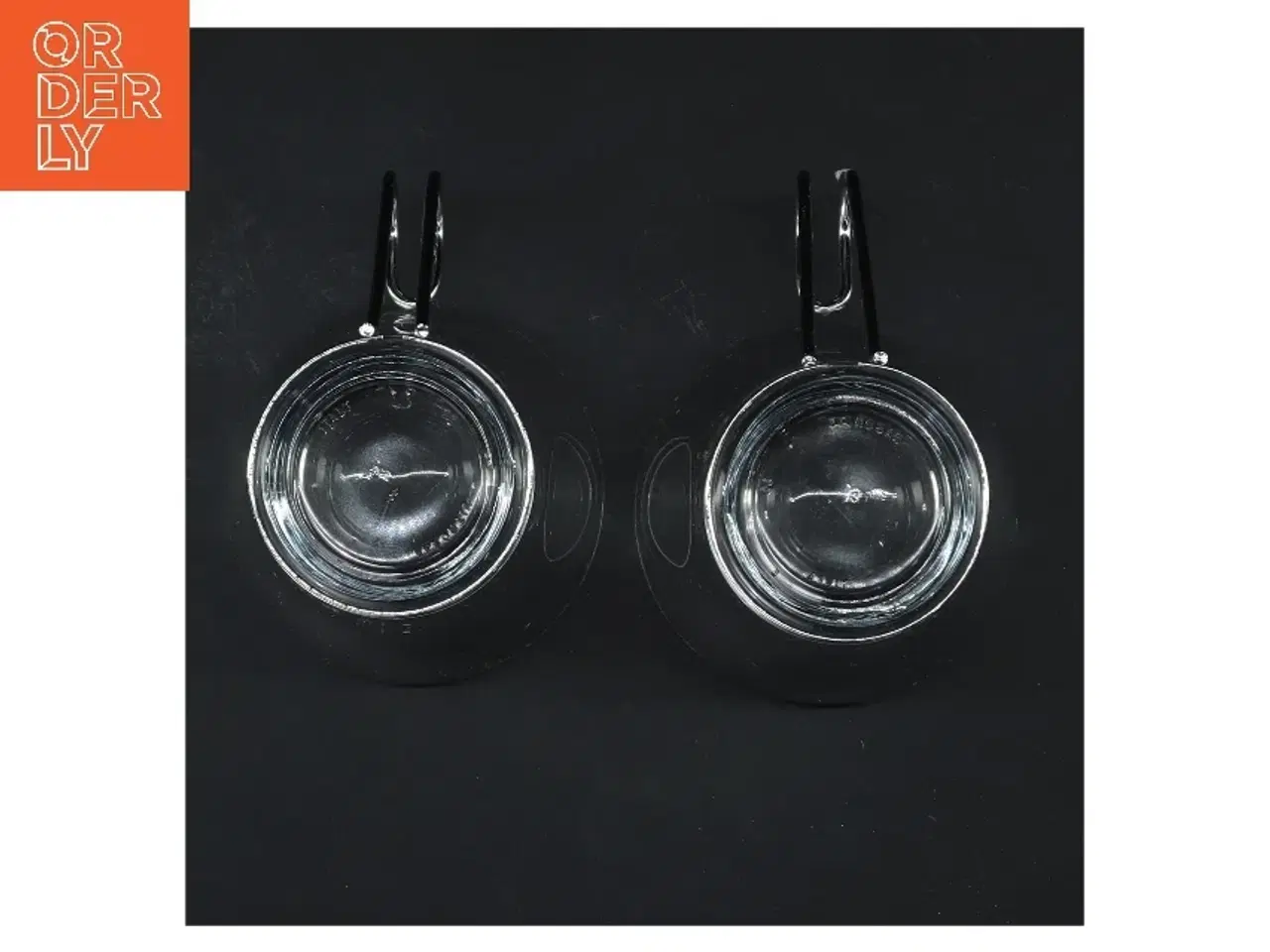 Billede 3 - Glaskopper nye med stålhåndtag (str. 2 stk Ø 8,5 cm længde 10 cm)