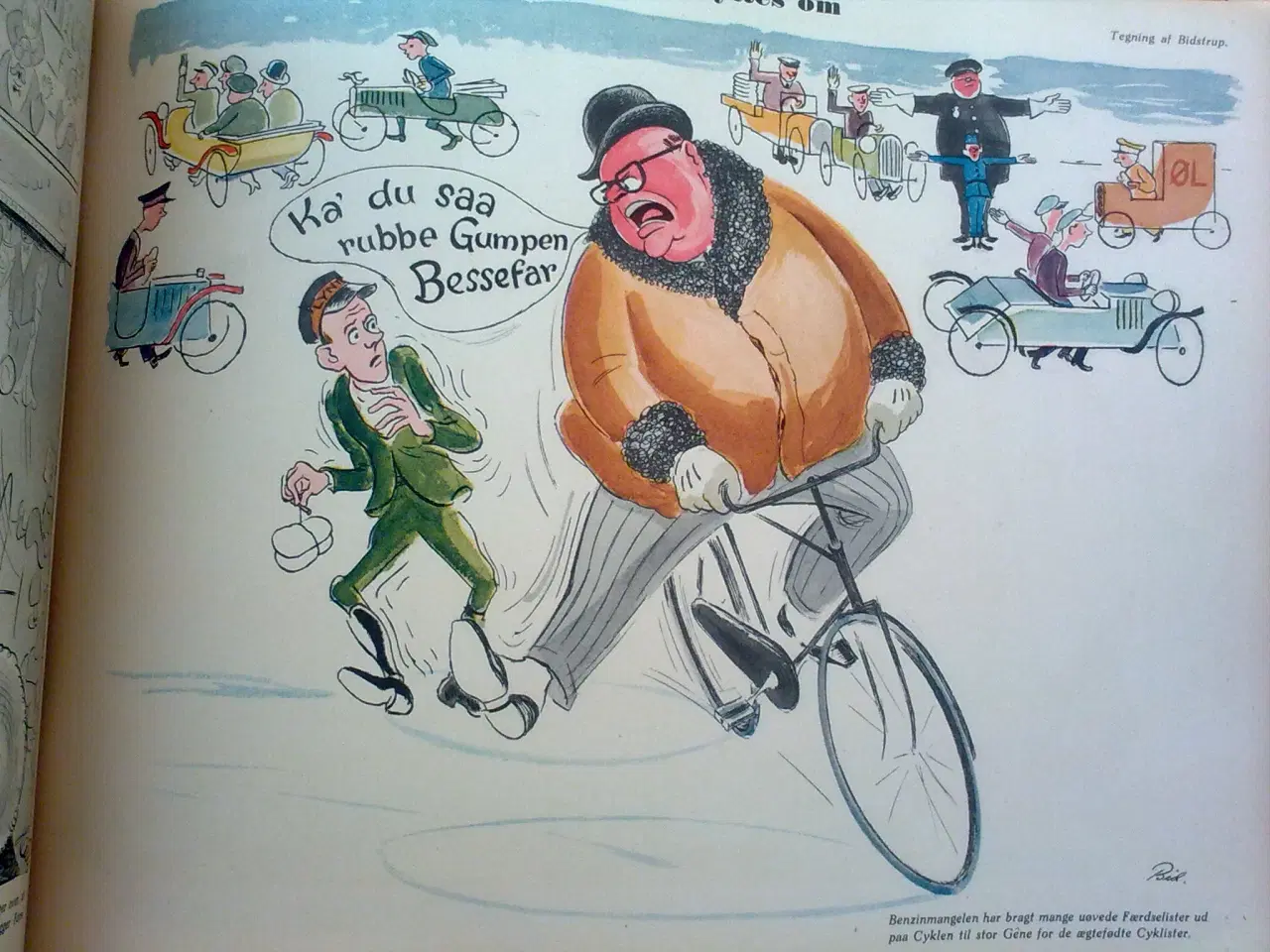 Billede 1 - Dansk satire 1940 SVIKMØLLEN m TEGNINGER