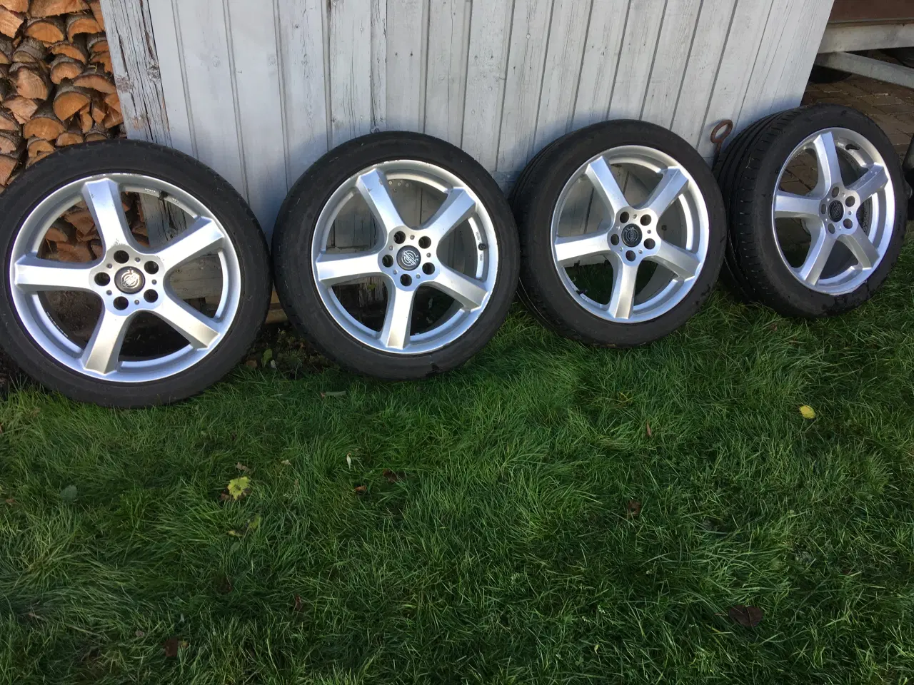 Billede 2 - 4 stk.sommerdæk m.alu fælge 