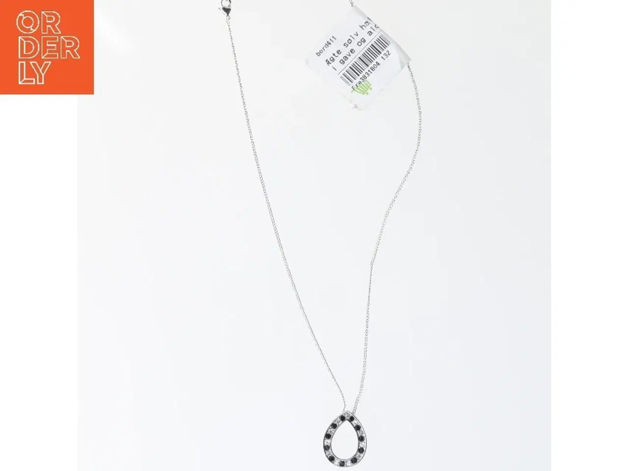 Billede 1 - Halskæde med dråbeformet vedhæng (str. 50 cm)