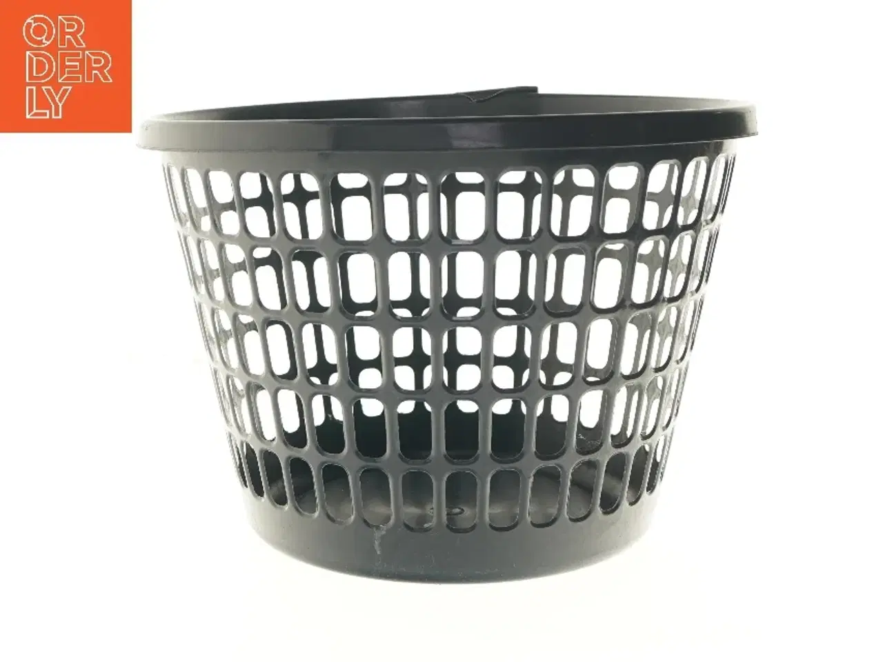 Billede 1 - Sort plastkurv (str. Ø 45 cm længde 32,5 cm)