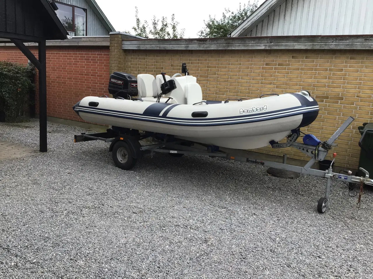 Billede 2 - Rib båd med 60 hk motor og trailer 