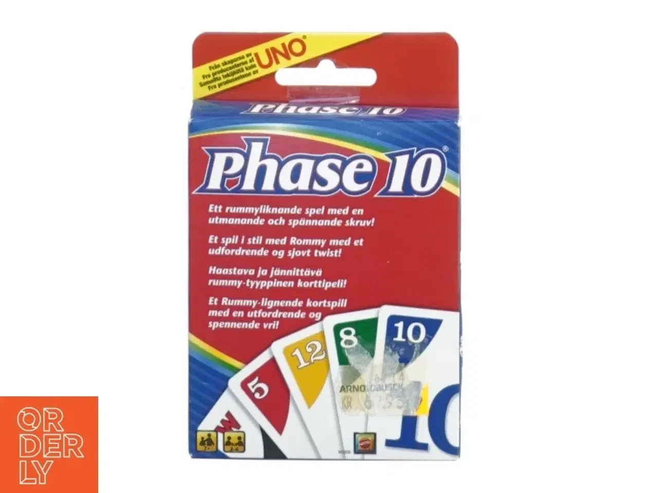 Billede 1 - Phase 10 uno fra Mattel (str. 15 x 9 cm)