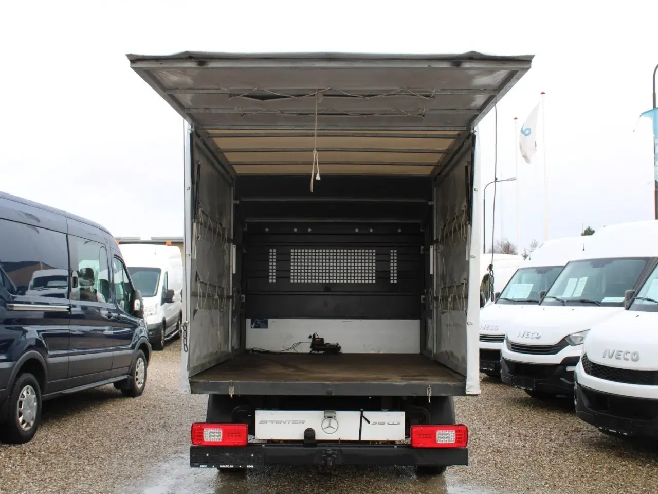 Billede 13 - Mercedes Sprinter 316 2,2 CDi A3 Mandskabsvogn m/lad RWD