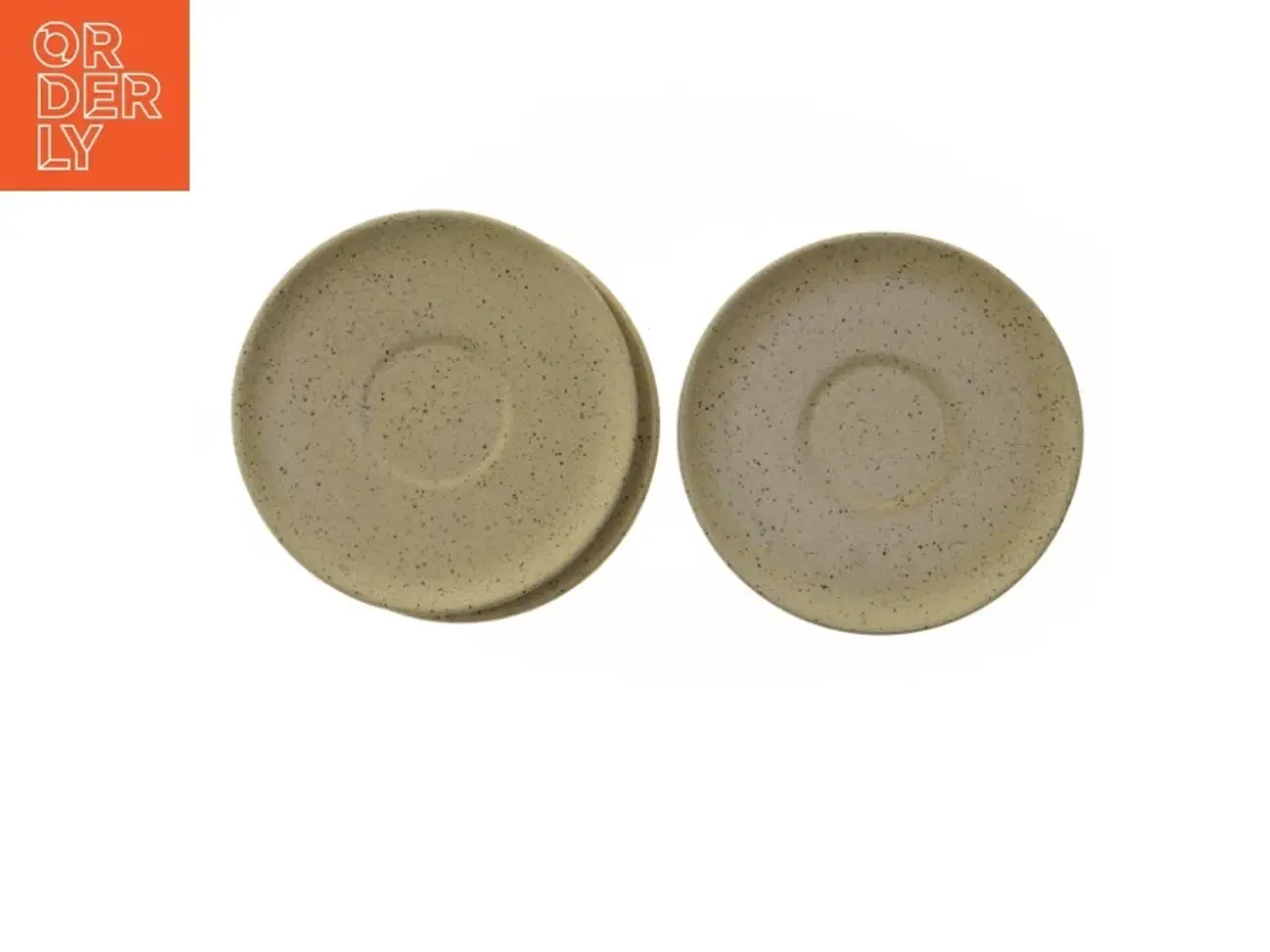 Billede 1 - Sæt af tre keramiske underkopper (str. 3 styk. ø. 15 cm)