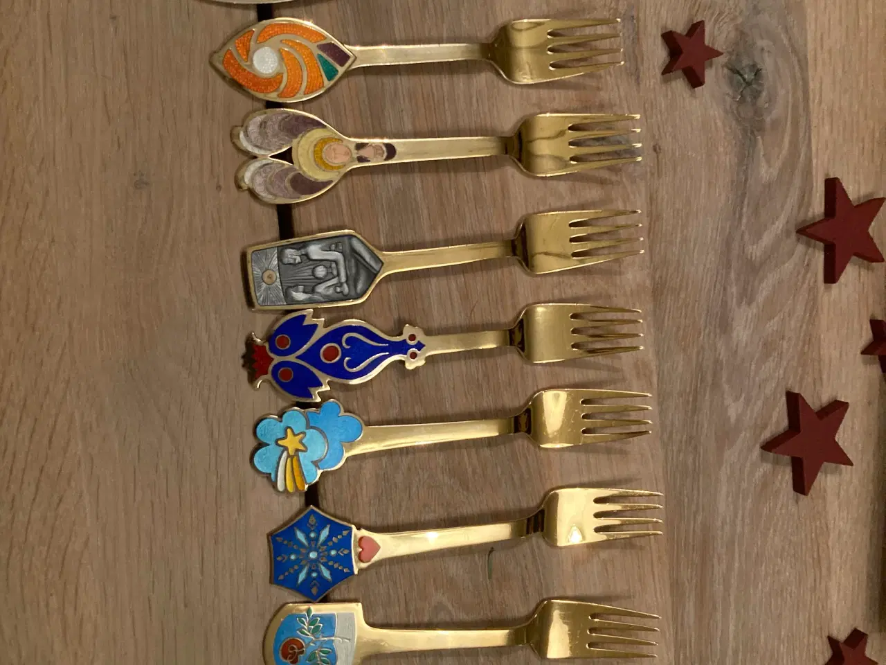 Billede 1 - Anton Michelsen sølvgafler belagt med guld