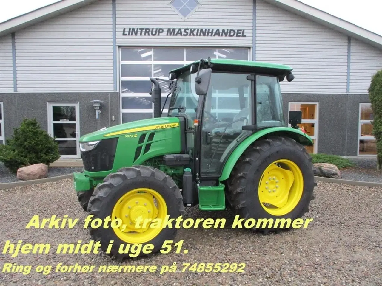 Billede 2 - John Deere 5075E med koblings frit vendergear ved rattet og 40kmt gearkasse