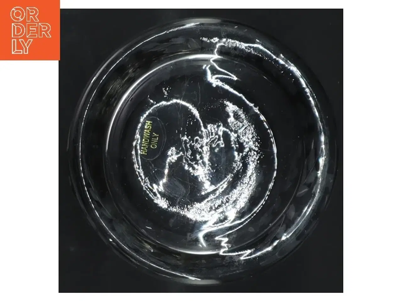 Billede 2 - Glas vase med blomstergravering (str. 9x9 cm)