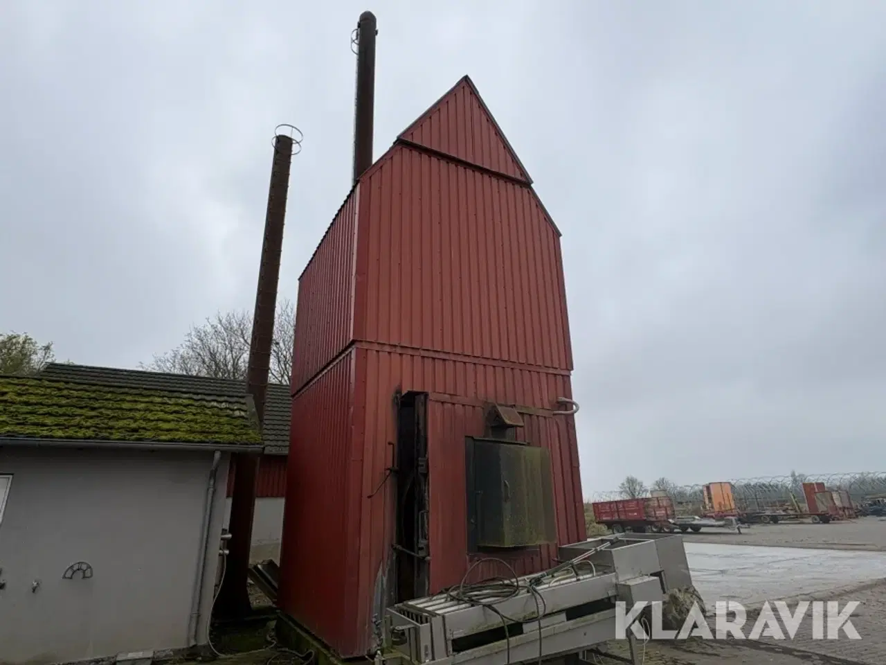 Billede 2 - Halmfyr med 2 skorstene