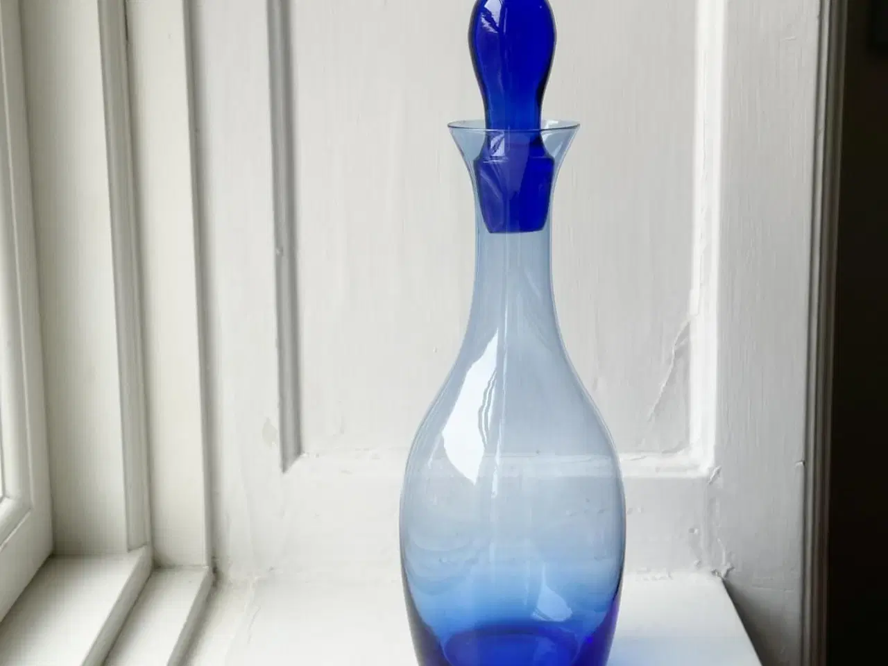 Billede 2 - Karaffel, blåt glas
