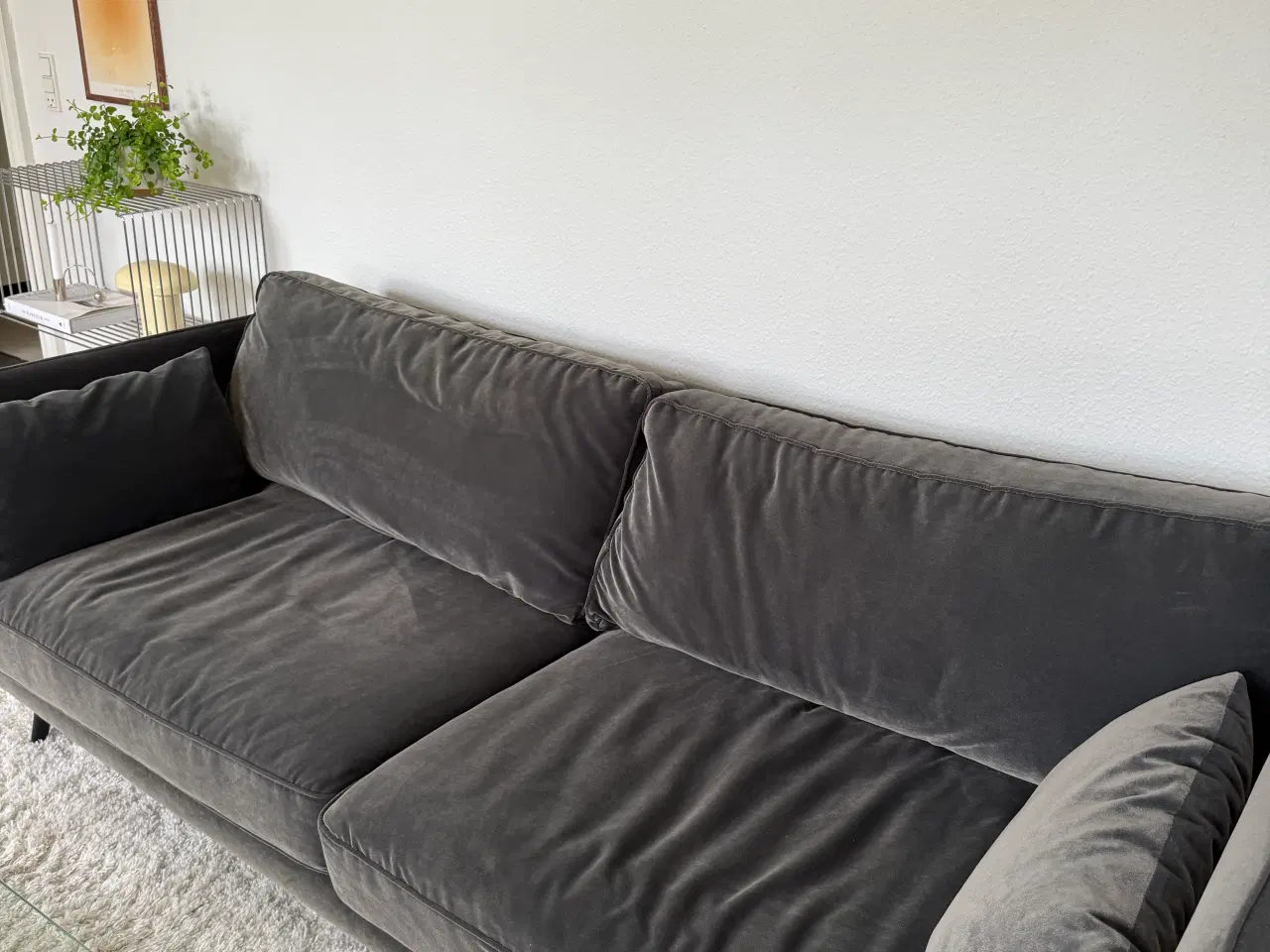 Billede 4 - 3-personers veloursofa 