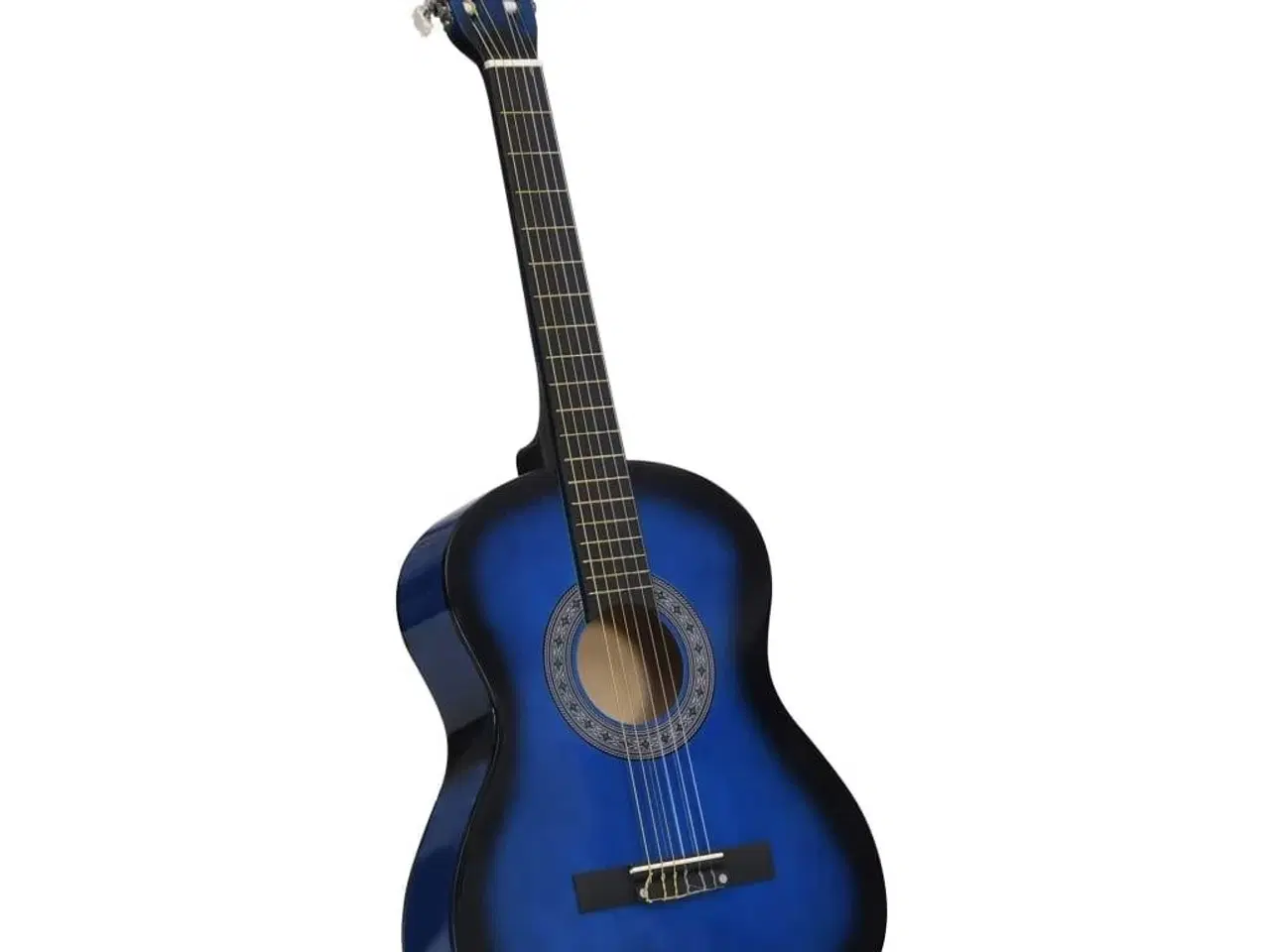 Billede 5 - Klassisk guitarsæt 8 dele til børn og begyndere 3/4 36" blå